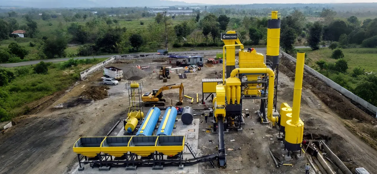 Асфальтобетонный завод ALQ100 в Индонезии