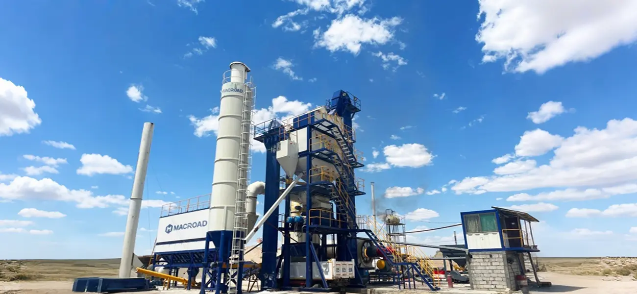 Асфальтобетонный завод ALQ120 в Узбекистане