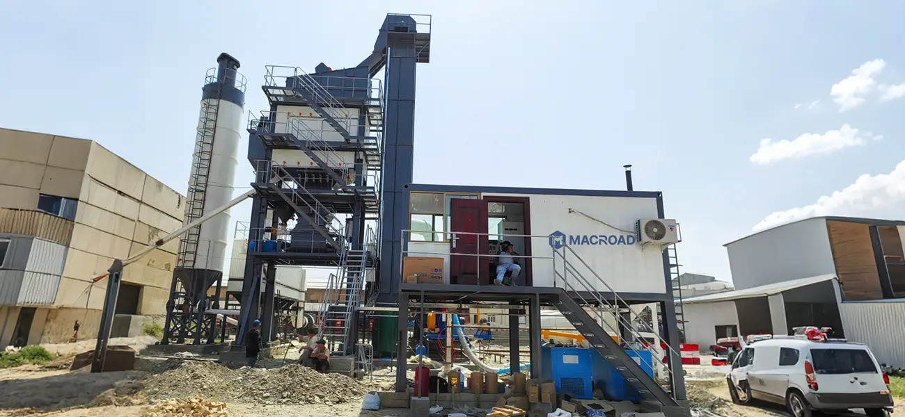 Асфальтобетонный завод ALQ120 в Узбекистане