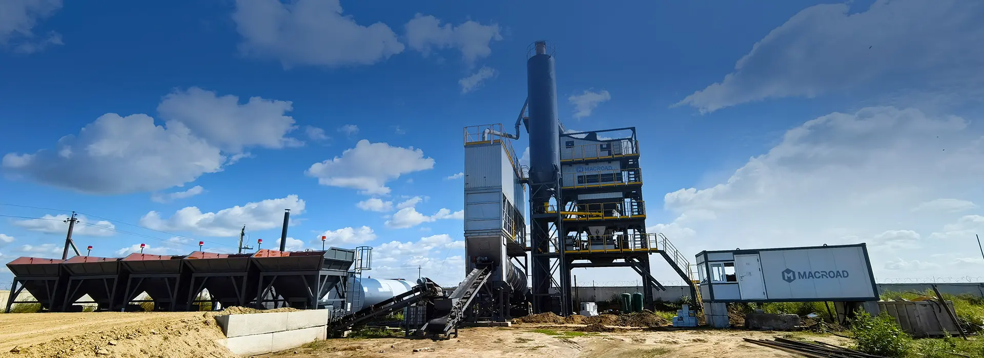 Асфальтобетонный завод ALQ160 в Казахстане​​