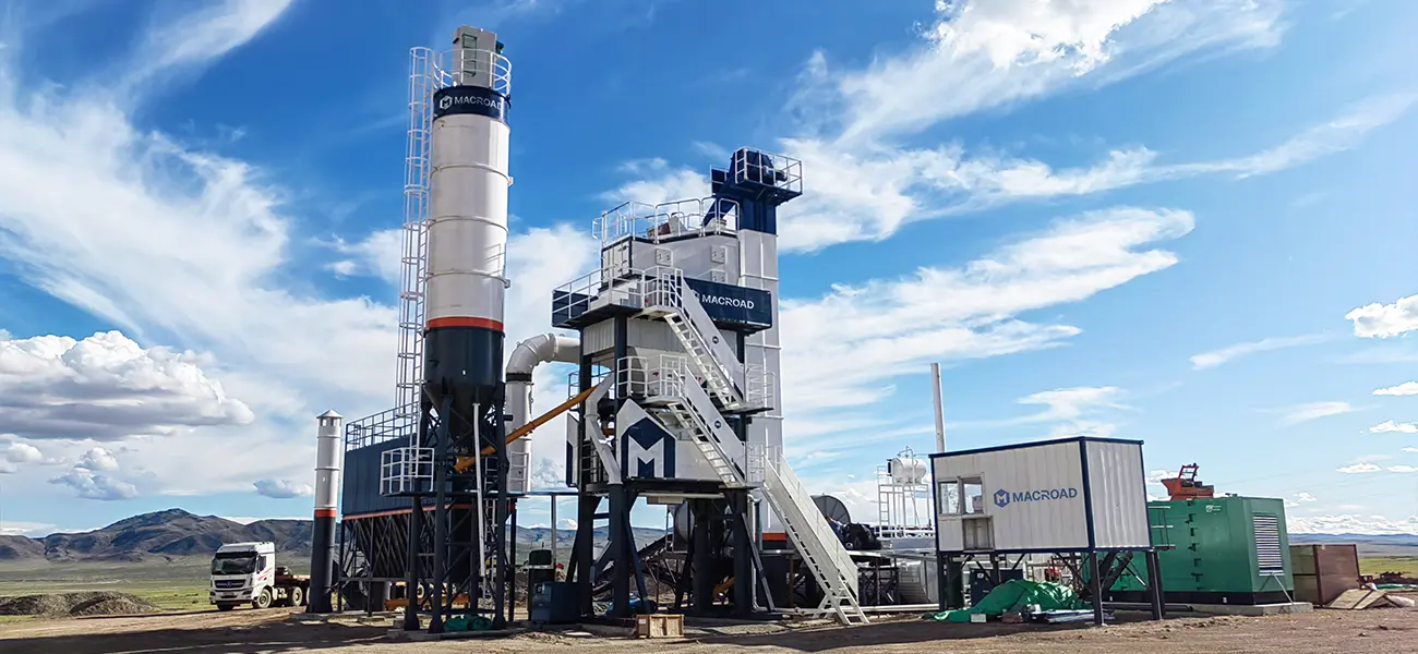 Асфальтобетонный завод ALQ80 в Монголии