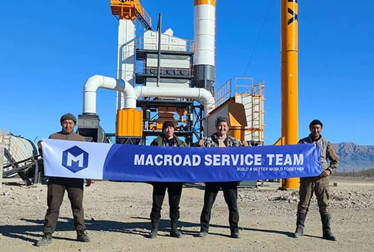 Асфальтобетонный завод ALQ120 в Кыргызстане