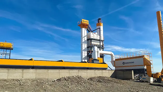 Асфальтобетонный завод ALQ120 в Кыргызстане